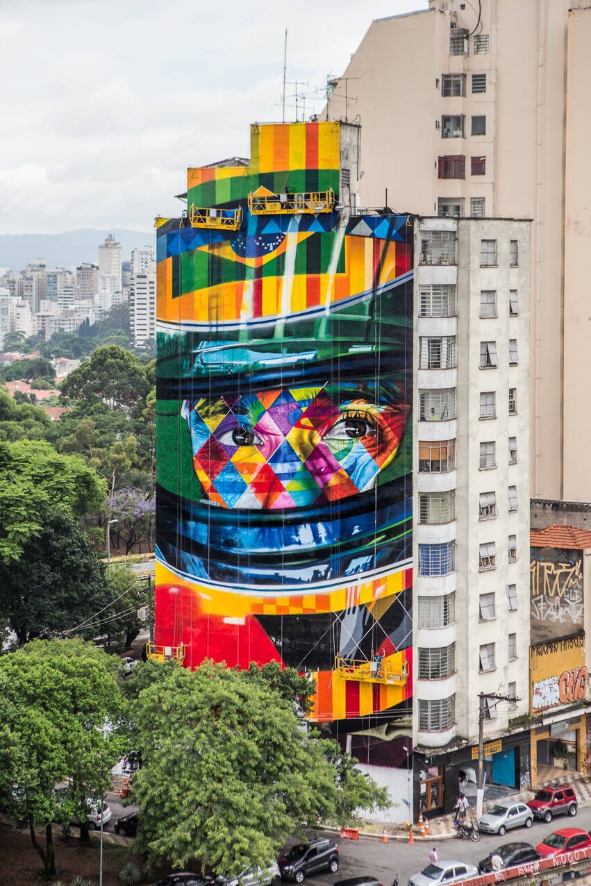 Mural A Lenda do Brasil. Foto: Alan Teixeira