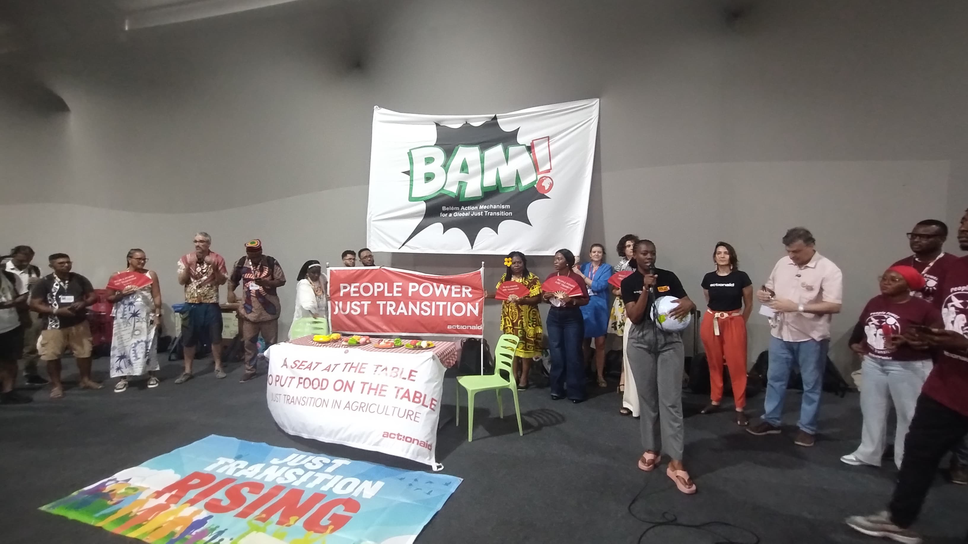 Protesto por transição energética. Foto: Michelle Valente / enviada especial do Portal iG