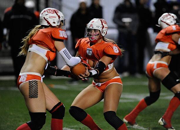 Legends Football League, o futebol americano onde as mulheres usam lingerie. Foto: Divulgação