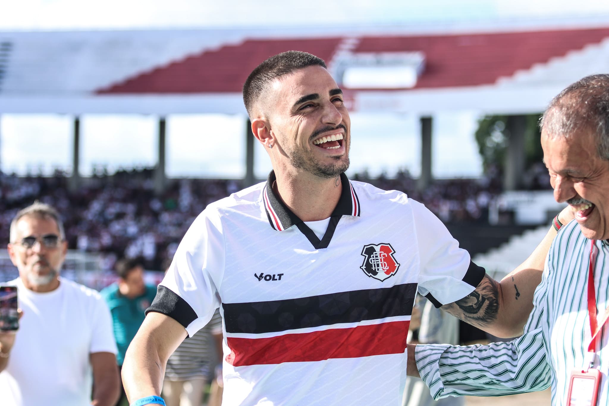 Thiago Galhardo. Foto: Evelyn Victoria/ Santa Cruz FC