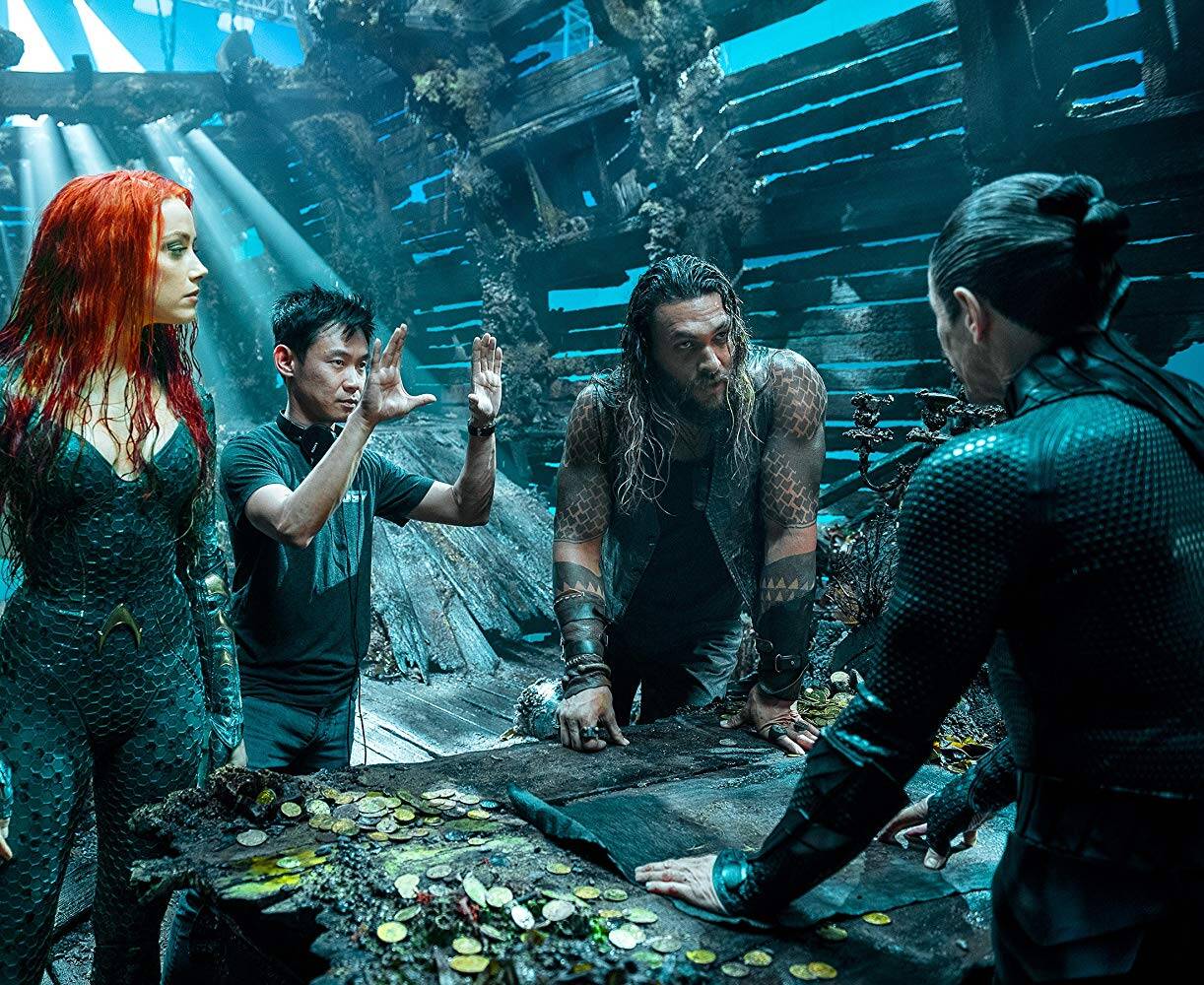 Amber Heard e Jason Momoa falam sobre o filme "Aquaman". Foto: Divulgação/Imdb