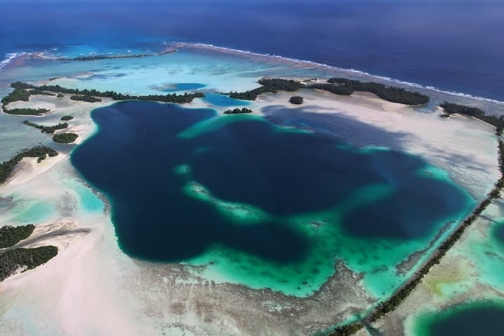 O Atol de Palmyra é uma área protegida administrada pelo U.S. Fish and Wildlife Service e The Nature Conservancy. Reprodução: Flipar