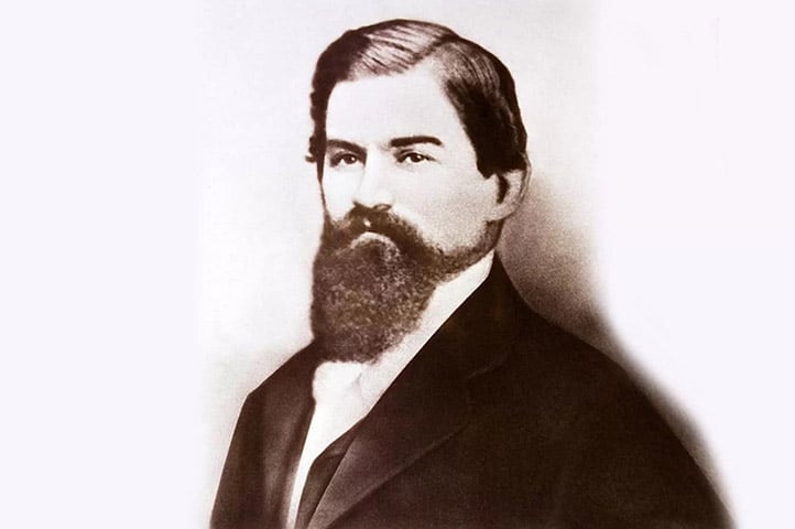 Em maio de 1886,o farmacêutico americano John Pemberton criou uma fórmula de remédio para dor de barriga, um problema que estava em alta nos Estados Unidos na época.  Reprodução: Flipar