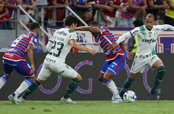 1º Palmeiras - 63 pontos - 55,3% de chance de título, já classificado para a Libertadores, zero risco de rebaixamento - Foto:  Cesar Greco/Palmeiras