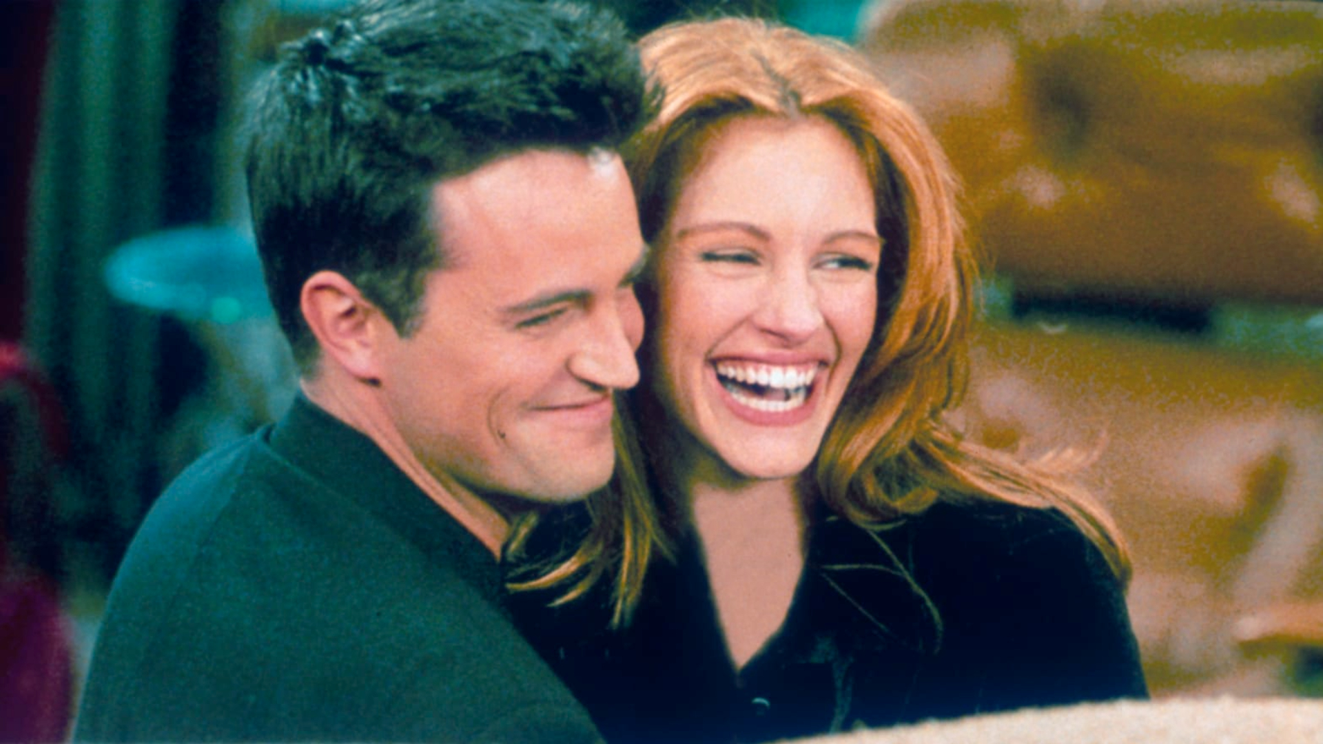 Julia Roberts e Matthew Perry, seu ex-namorado Reprodução/NBC