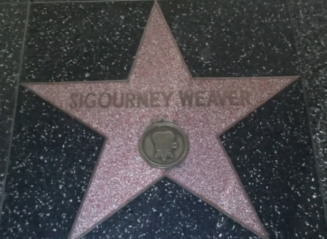 A atriz foi homenageada com uma estrela na Calçada da Fama de Hollywood em 1996. Reprodução: Flipar