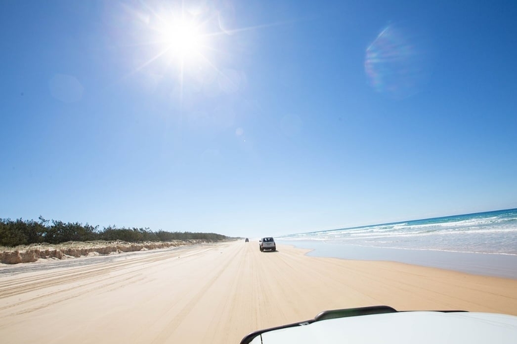 4ª Fraser Island - Queensland - Austrália - 120km  Reprodução: Flipar