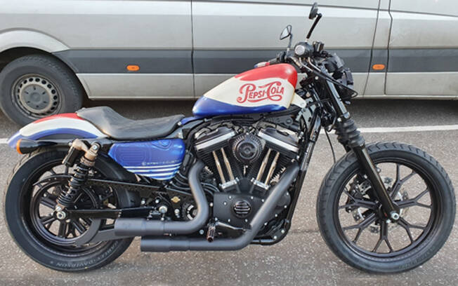 Harley-Davidson Sportster Custom Pepsi-Cola. Foto: Divulgação