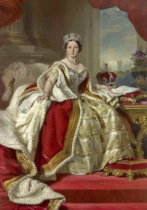 A Rainha Vitória assumiu em 1837, com apenas 18 anos. Ela ficou até 1901, sendo a segunda mais longeva. Foram 63 anos no comando, atrás apenas da Rainha Elizabeth Reprodução: Flipar