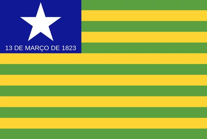 A bandeira do Piauí traz a data da Batalha (13/3/1823). O amarelo é da riqueza mineral