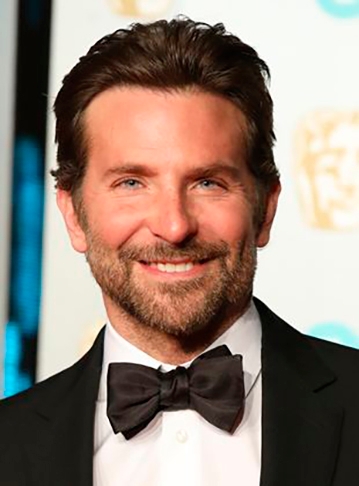 Bradley Cooper - Nascido em 5/1/1975 na Filadélfia, no estado da Pensilvânia, nos Estados Unidos, o ator, diretor de cinema e produtor mede 1,85 metro.  Reprodução: Flipar