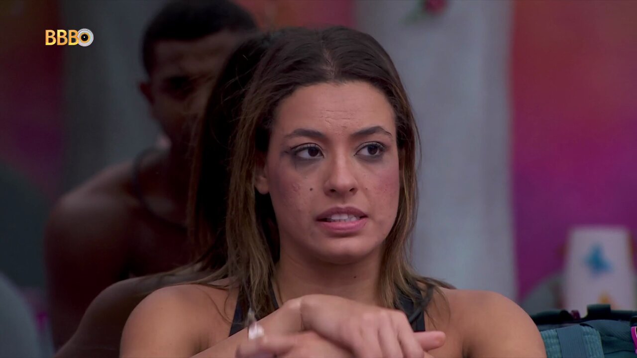 Beatriz negou abraço e reconciliação com Davi no 'BBB 24' Reprodução/Globo - 10.04.2024 