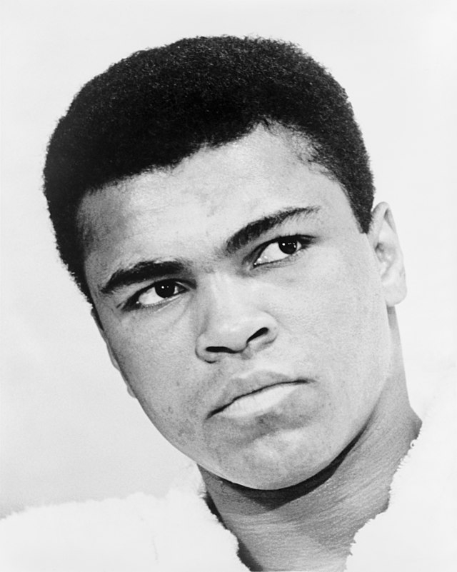 Muhammad Ali nasceu Cassius Marcellus Clay Jr., em Louisville, nos Estados Unidos.  Reprodução: Flipar