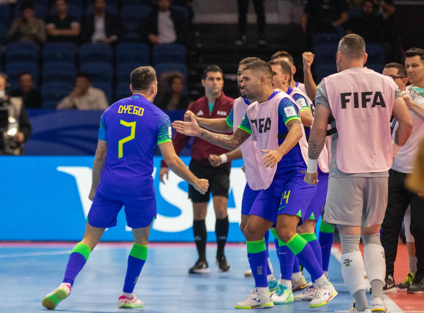 Brasil x Ucrânia - Mundial de Futsal Leto Ribas / CBF