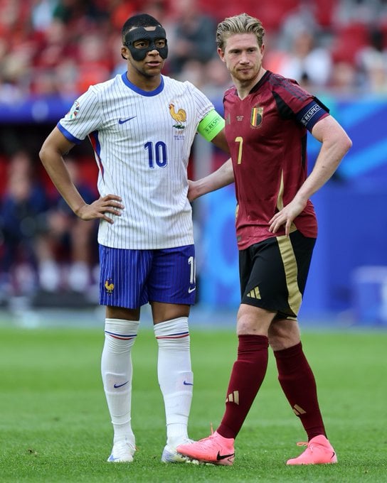 França x Bélgica (Foto: X/Uefa Euro 2024)