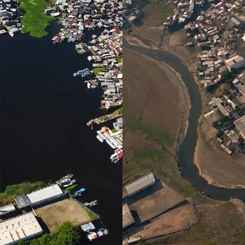 De acordo com as informações do Porto de Manaus, que monitora o nível do Rio Negro desde 1902, esta é a seca mais grave já vista na cidade. 