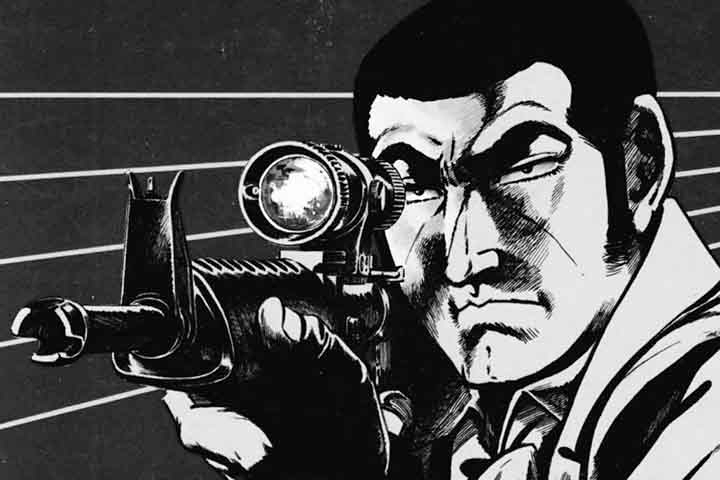 Golgo 13 tem como protagonista um assassino profissional que se envolve em missões variadas. 
 Reprodução: Flipar