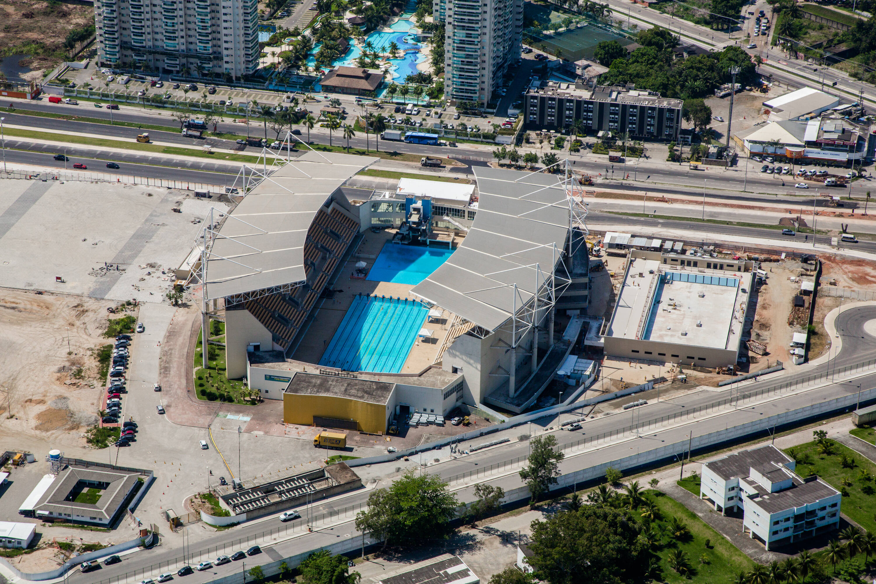 Parque Aquático Maria Lenk, no Parque Olímpico da Barra. Foto: André Motta/Brasil2016.gov.br