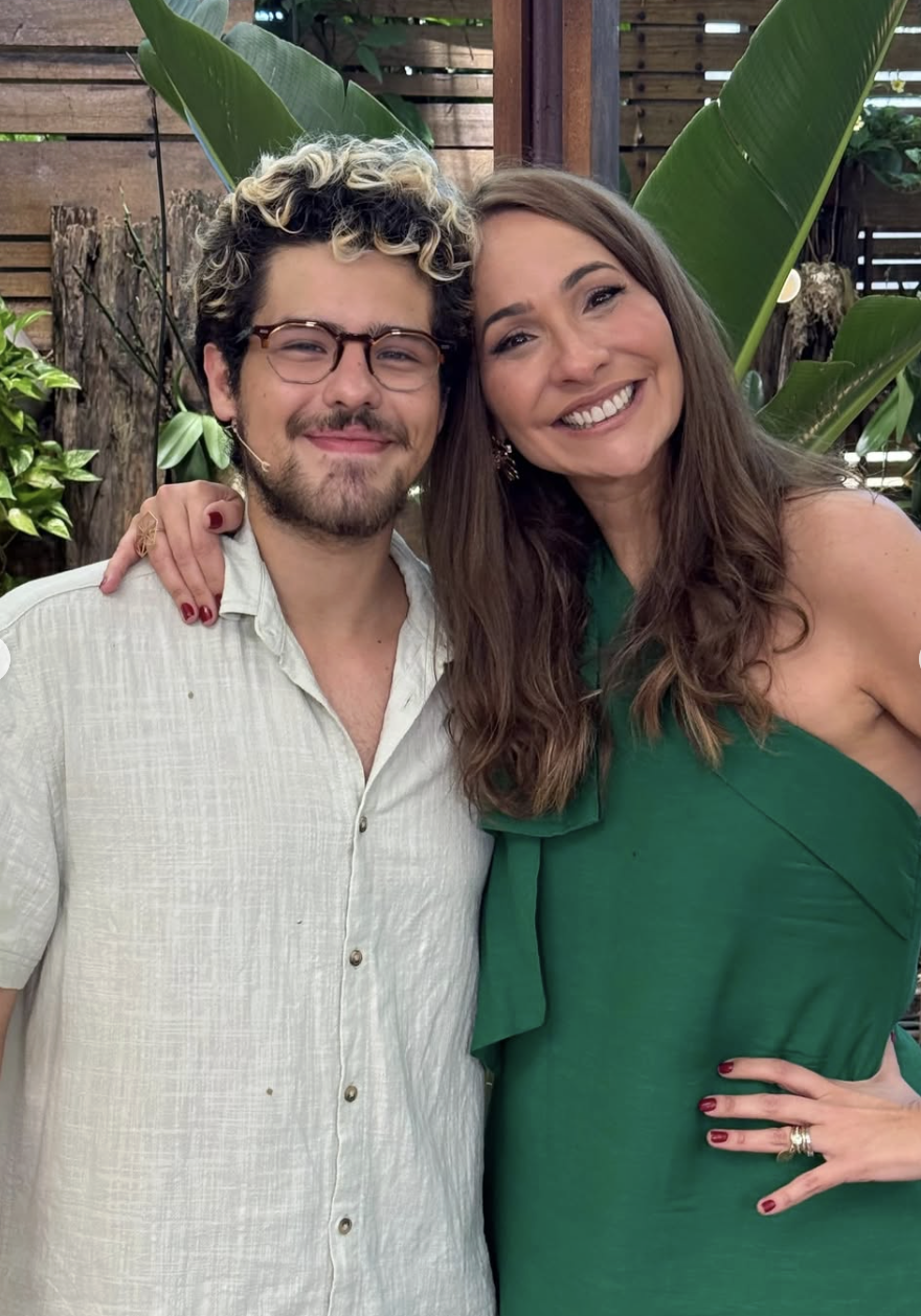 Paulo Mendes e Maria Beltrão em programa exibido neste sábado (31). Foto: Reprodução/Instagram