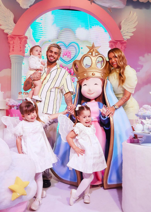 Virgínia, Zé Felipe e filhos. Foto: Reprodução: Instagram/@virginia