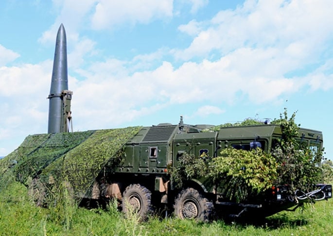 O Ministério da Defesa da Ucrânia também afirmou que a Rússia disparou quase todos os seus mísseis Iskander durante os primeiros 20 dias da guerra, para demonstração de poderio bélico. Reprodução: Flipar