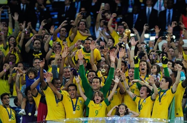 Brasil 3 x 0 Espanha - dia 30 de junho de 2013, pela final da Copa das Confederações - Gols: Fred (2) e Neymar (BRA). - Foto: Tânia Rego/Agência Brasil