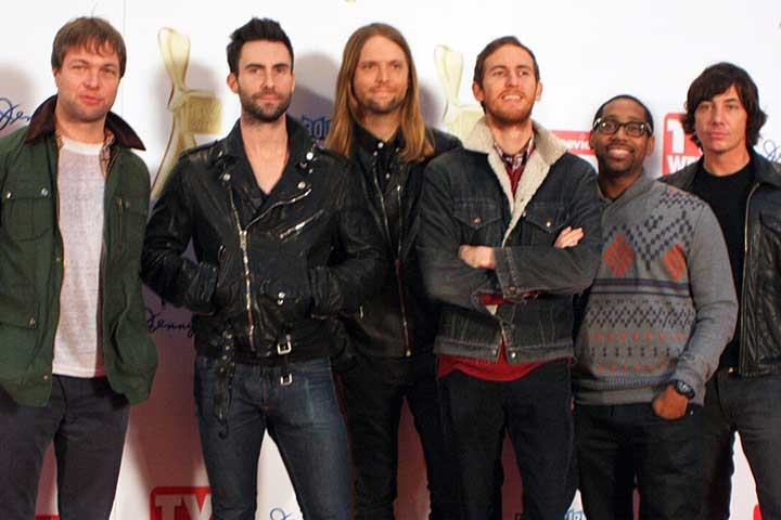O grupo Maroon 5 anunciou que voltará ao Brasil em dezembro de 2025 para uma apresentação gratuita em São Paulo.
 Reprodução: Flipar