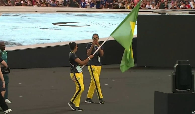 Ana Patrícia e Duda representam o Brasil no encerramento das Olimpíadas Paris 2024 Reprodução/TV Globo