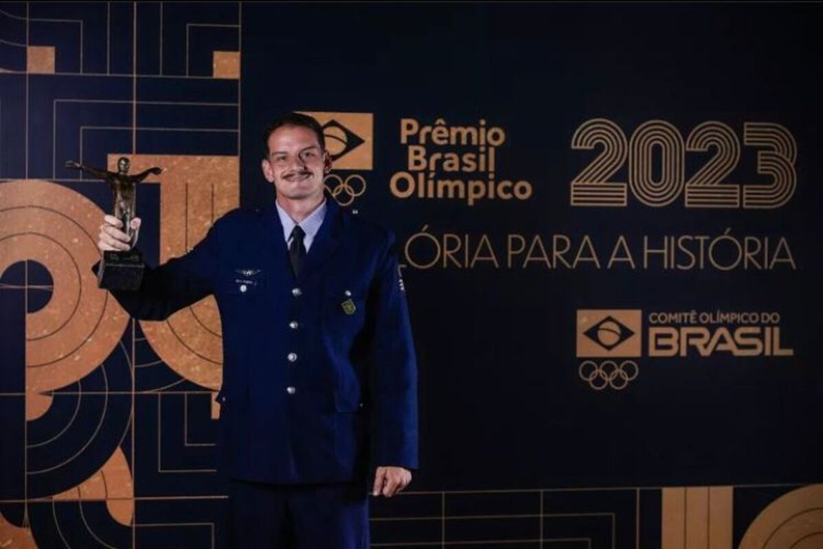 Por conta das vitórias, Marcus chegou a ser eleito o melhor atleta masculino do país no prestigiado Prêmio Brasil Olímpico, concedido pelo Comitê Olímpico do Brasil (COB). Reprodução: Flipar