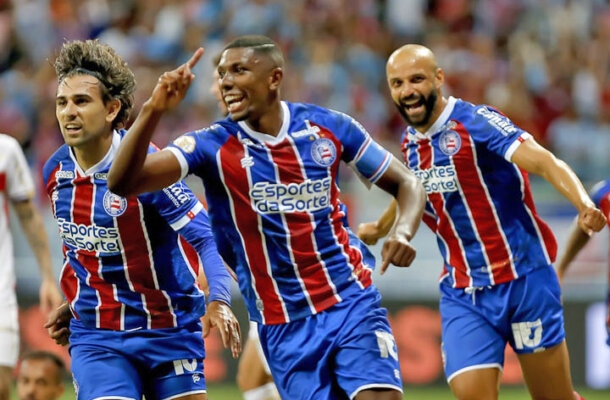 Na 12ª posição aparece o Bahia. Com média de 1,40 por jogo, o Tricolor fez 80 gols em 57 partidas. Felipe Oliveira/ Bahia