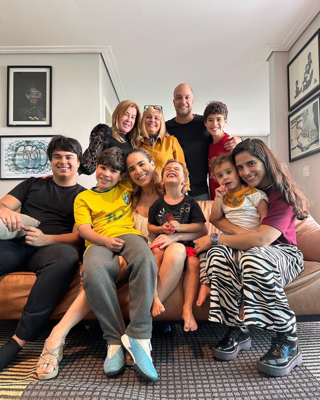 Zilu Godói se reúne com família no Brasil. Foto: Reprodução/Instagram