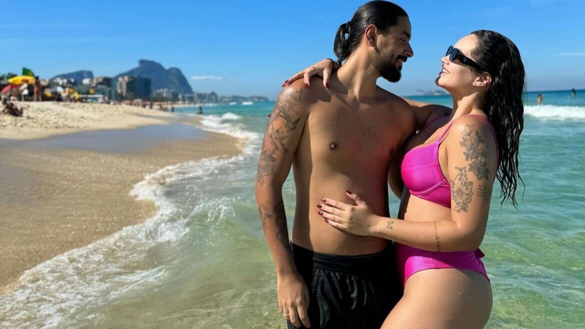 Suzanna Freitas suge abraçadinha com o namorado, Luís Henrique Reprodução Instagram - 23.6.2024