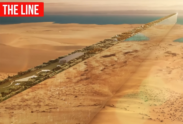 Afinal, esse projeto está previsto para a região do Deserto da Arábia.