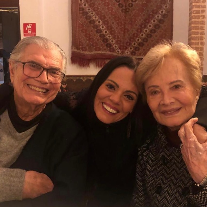 Tarcísdio Meira, nora e Glória Menezes. Foto: Reprodução/ Instagram
