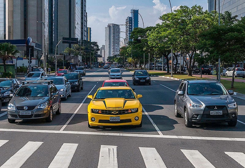 7 - Avenida Brigadeiro Faria Lima (região central) - 1.002 ocorrências. 