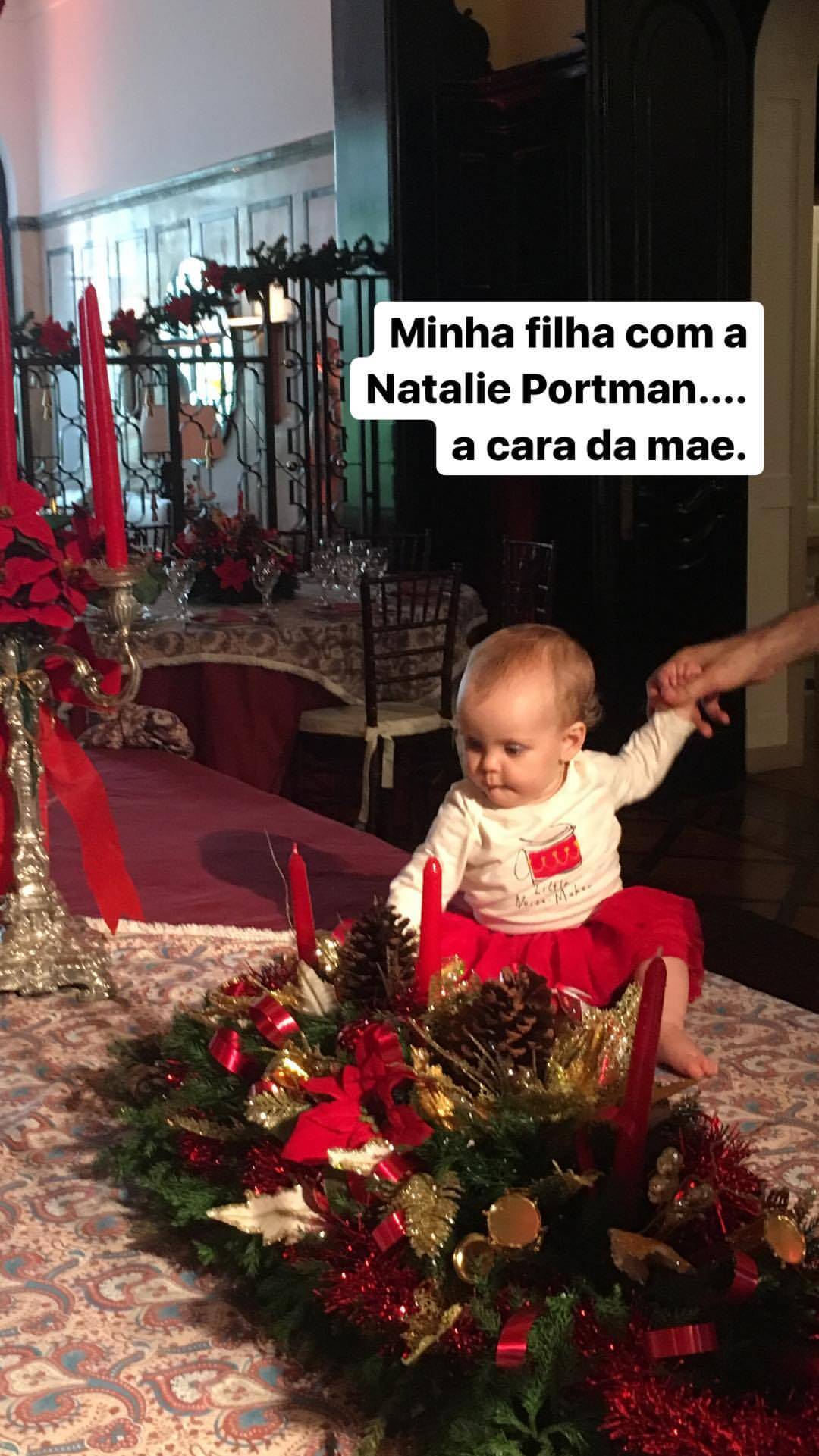 A pequena Amalia, filha de Natalie Portman. Foto: Reprodução/Instagram