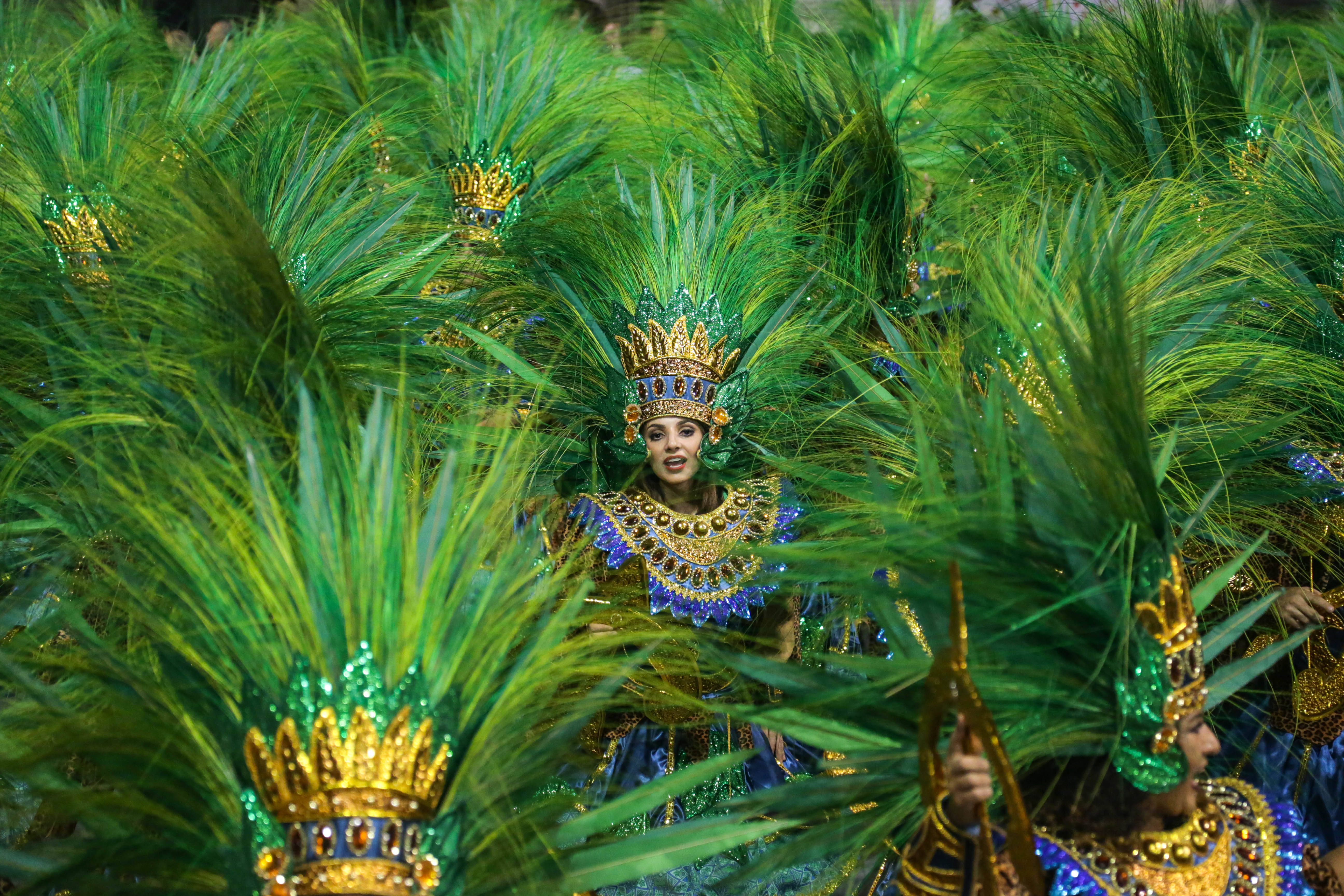 Quinta escola da última noite de desfiles do Grupo Especial em São Paulo, Vai-Vai falou sobre o Candomblé. Foto: Paulo Pinto / LIGASP / Fotos Públicas