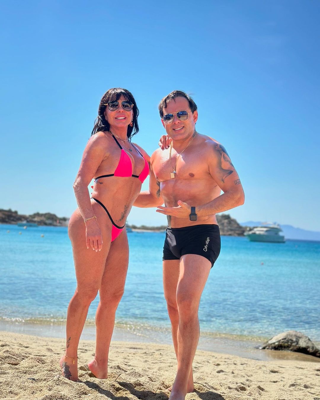 Gretchen está na Grécia para uma segunda lua de mel com o marido, Esdras de Souza Reprodução/Instagram