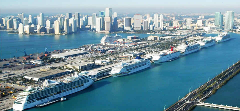 4º - Miami (EUA) – 13.7%. Foto: Reprodução/ Cruise Port of Miami