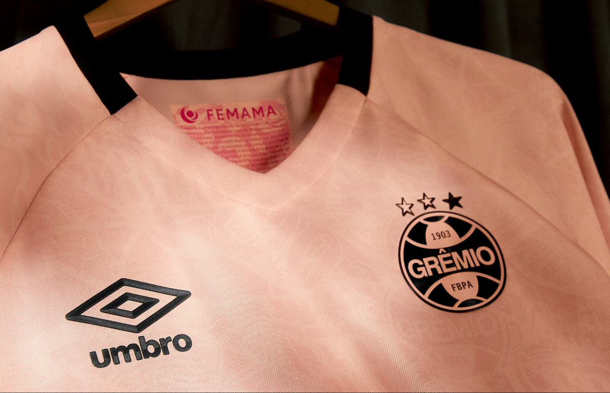 Grêmio - Outubro Rosa. Foto: Divulgação/Umbro