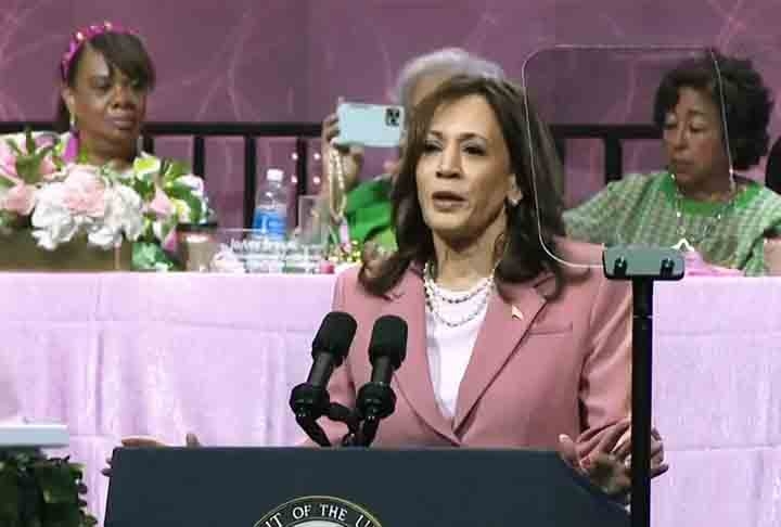 Como procuradora, Kamala Harris tornou-se personalidade de destaque do Partido Democrata na Califórnia, projeção que a fez ser eleita senadora pelo estado para o período entre 2017 e 2020.
 Reprodução: Flipar