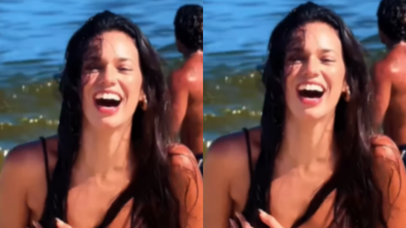 Alane Dias sorri na praia. Foto: Reprodução Instagram - 28.2.2025