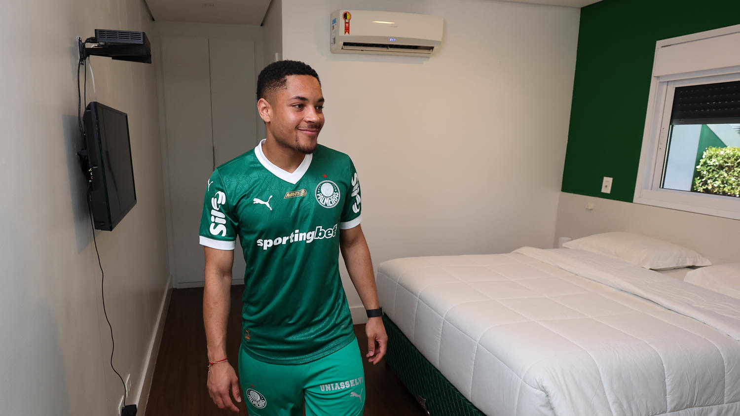Vitor Roque. Foto: Cesar Greco/Palmeiras