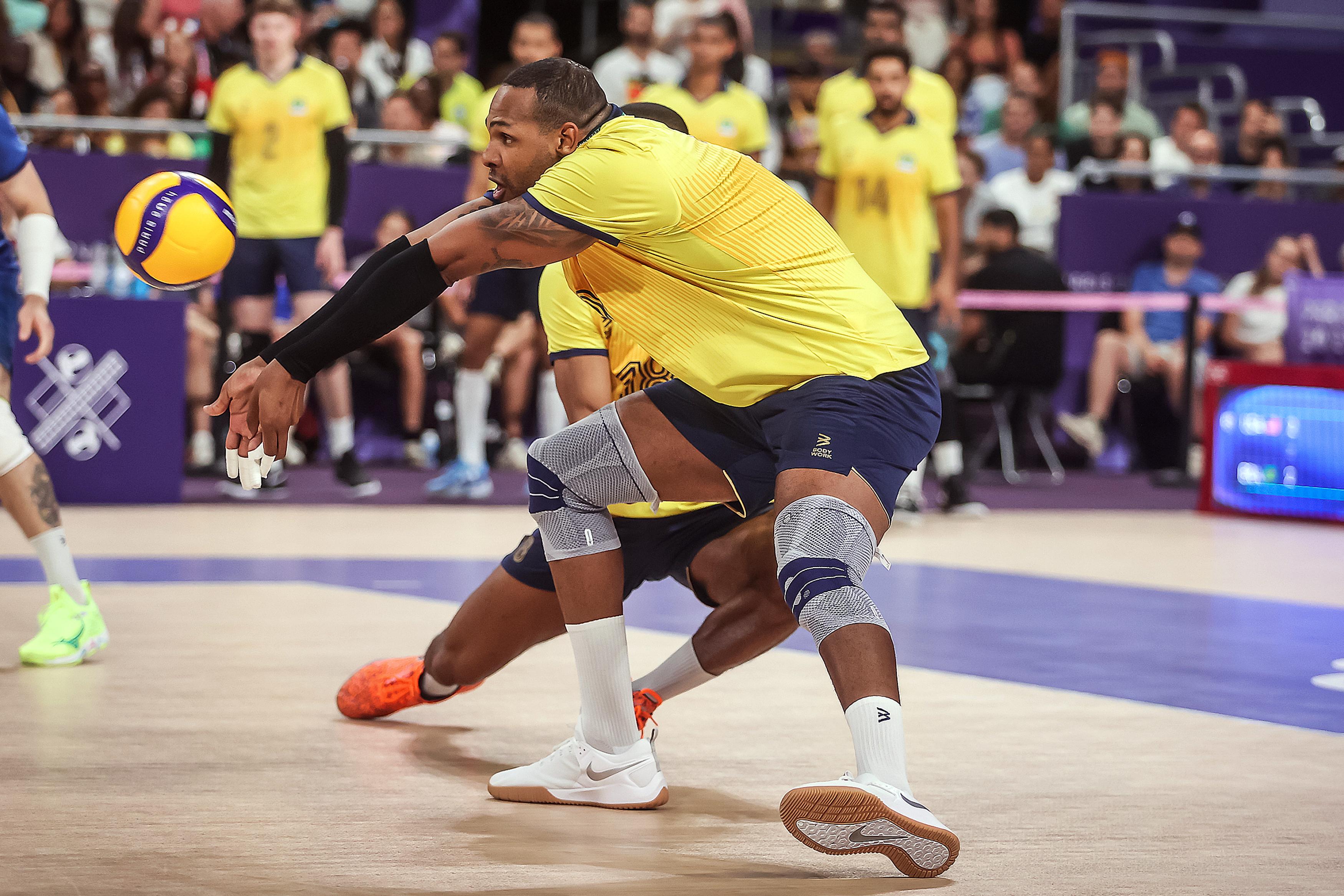 Brasil x Estados Unidos - vôlei masculino Paris 2024 Gaspar Nóbrega/COB