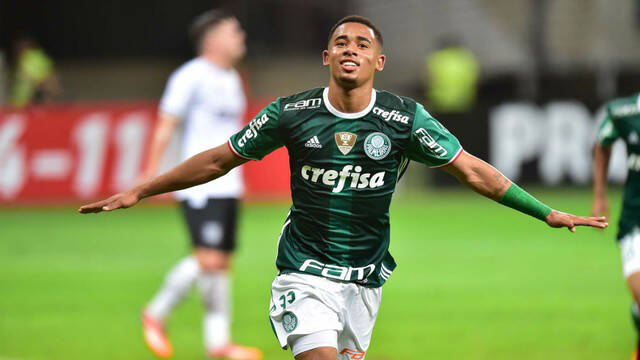 Gabriel Jesus foi importante na busca pelo título. Foto: Agência Palmeiras/Divulgação