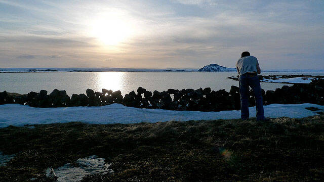 Lago Myvatn (Islândia): paisagem gelada criou o belo cenário do extremo norte de Westeros. Foto: Flickr / Michael Jessen