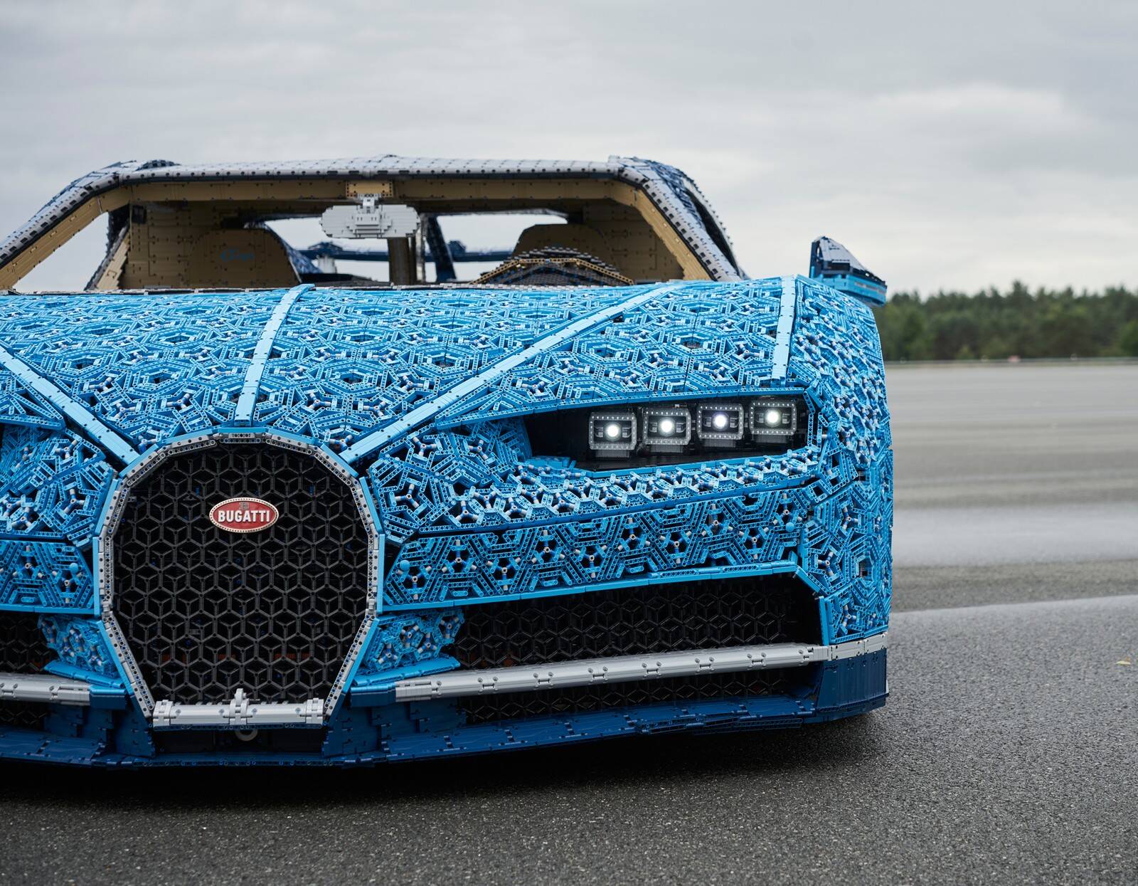 Bugatti Chiron de Lego. Foto: Divulgação