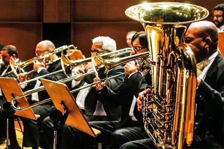Tuba: O mais grave dos metais, com som encorpado e profundo. Criada no século XIX na Alemanha por Wilhelm Wieprecht e Johann Gottfried Moritz. Sustenta a base harmônica da orquestra com potência e profundidade.
 Reprodução: Flipar