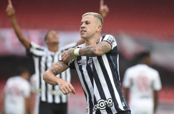 29ª rodada do Campeonato Brasileiro de 2020: São Paulo 0 x 1 Santos, no Morumbi - Gol: Jobson (SAN). - Foto:  Ivan Storti/Santos FC Reprodução: Jogada10