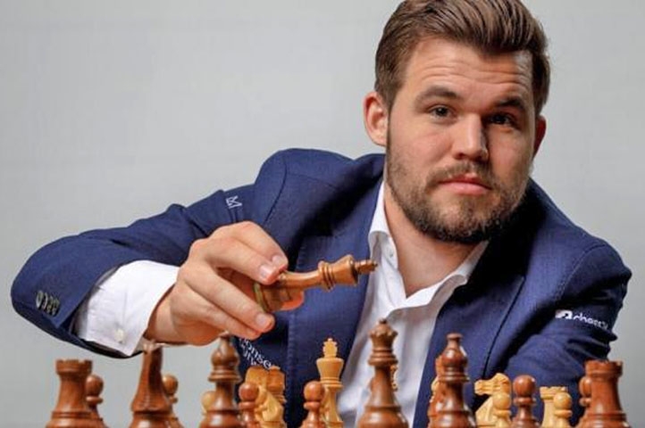 Magnus Carlsen (1990) - O norueguês alcançou em 2014 o nível máximo no rating (método que calcula a força do enxadrista): 2.882 - o maior da história. Em 2012, tornou-se o mais jovem a atingir o topo do ranking. Campeão mundial em 2013, mantém o título até hoje, derrotando desafiantes em 2014/16/18/21.  Reprodução: Flipar